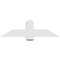 Ekena Millwork Eugene Architectural Grade PVC Gable Bracket, 48"W x 14"H x 6"D x 6"F, 7/12 Pitch GBP048X14X0606EUG00 - alternate 4